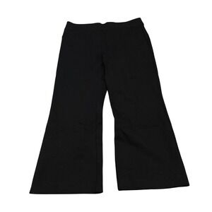 Spanx Ponte Kick Flare Pants Women 1X Tall Black Pull On 20386R Workwear
